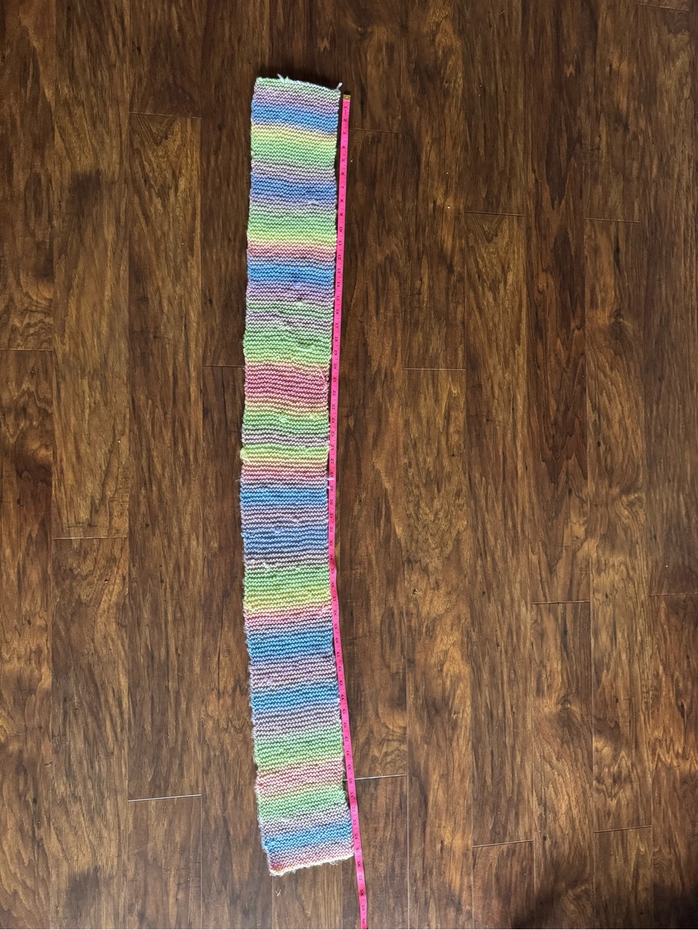 Kids Multicolor Striped Knit Leggings - Pastel Rainbow